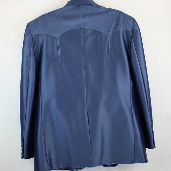 Vintage Circle S Texas Western Boise Two-Button Rodeo Cowboy Blazer Mens 54R - Picture 2 of 12